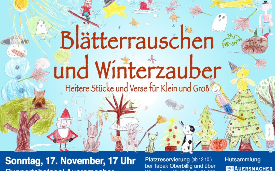 Blätterrauschen und Winterzauber – heitere Stücke und Verse für Klein und Groß